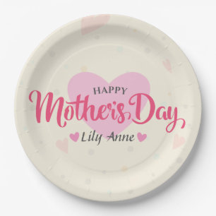 Personalised Custom Mother's Day   Paper Plate