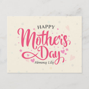 Personalised Custom Mother's Day   Postcard