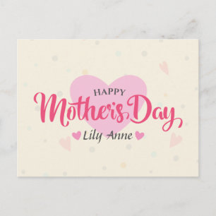 Personalised Custom Mother's Day   Postcard