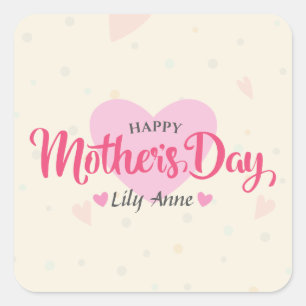 Personalised Custom Mother's Day Sticker