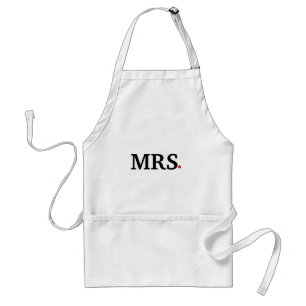 Personalised Custom Mrs. Wife Bride Standard Apron