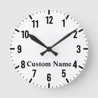 Personalised Custom Name Acrylic Wall Clock