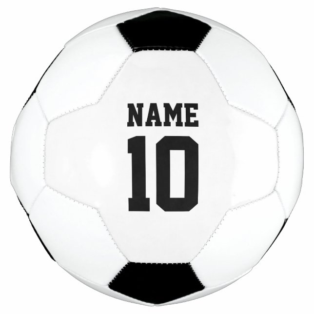 Personalised custom name and sports team number football (Front)