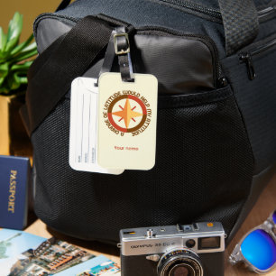 Personalised Custom Name Backpacker Luggage Tag