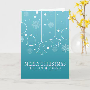 Personalised Custom Name Christmas Greeting Card
