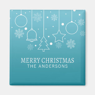 Personalised Custom Name Christmas Magnet