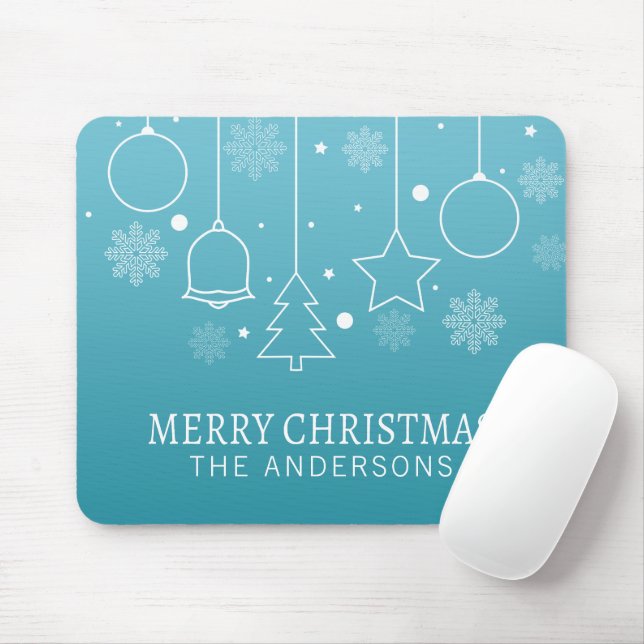 Personalised Custom Name Christmas | Mousepad (With Mouse)