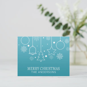 Personalised Custom Name Christmas   Postcard
