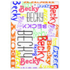 Personalised Custom Name Collage Colourful