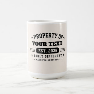 Personalised Custom Name Design – Minimal Modern T Coffee Mug