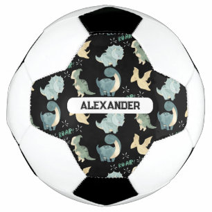 Personalised Custom Name Dinosaur Football