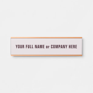 Personalised Custom Name Door Sign Example