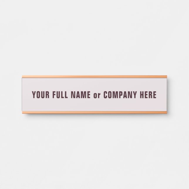 Personalised Custom Name Door Sign Example (Front)