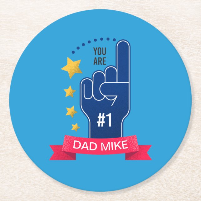 Personalised Custom Name Father's Day | Coaster (Front)