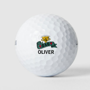 Personalised Custom Name Father's Day   Golf Balls