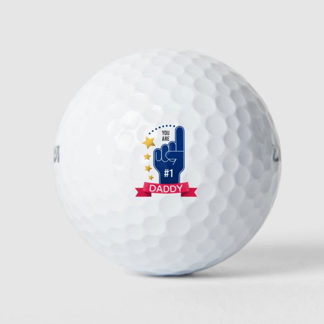 Personalised Custom Name Father's Day | Golf Balls (Front)