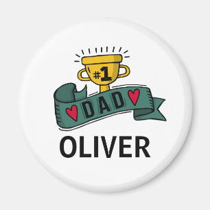 Personalised Custom Name Father's Day Magnet