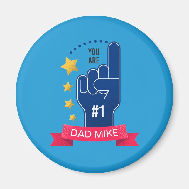 Personalised Custom Name Father's Day | Magnet (Front)