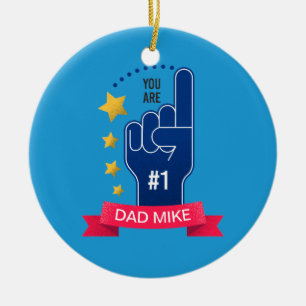 Personalised Custom Name Father's Day   Ornament