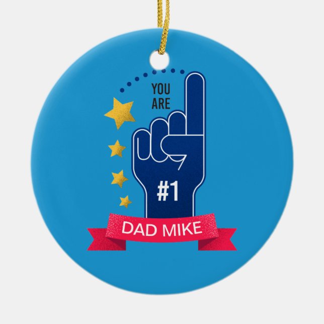 Personalised Custom Name Father's Day | Ornament (Front)