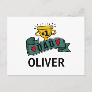 Personalised Custom Name Father's Day   Postcard