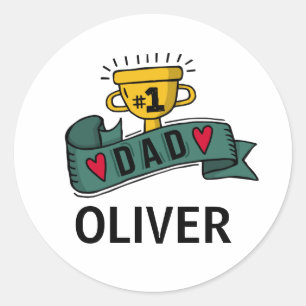 Personalised Custom Name Father's Day   Sticker