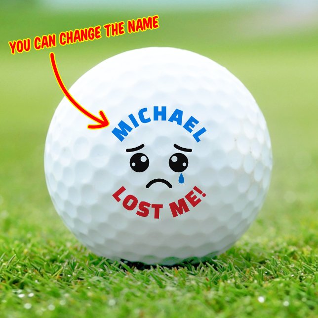 Personalised Custom Name Funny Lost Golf Balls (Creator Uploaded)