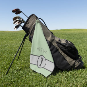 Personalised Custom Name Golfer Gifts Golf Towel