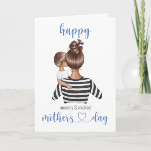 Personalised Custom Name Happy Mothers Day Card
