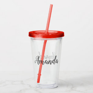 Personalised Custom Name Make your Own Acrylic Tumbler