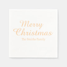 Personalised Custom Name Modern Merry Christmas