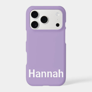 Personalised Custom Name Modern Minimal lavender 