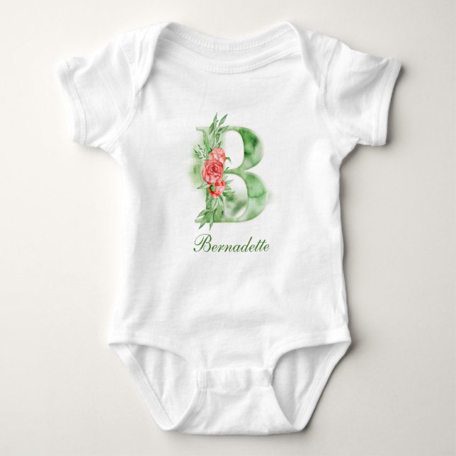 Personalised Custom Name Monogram | Bodysuit (Front)