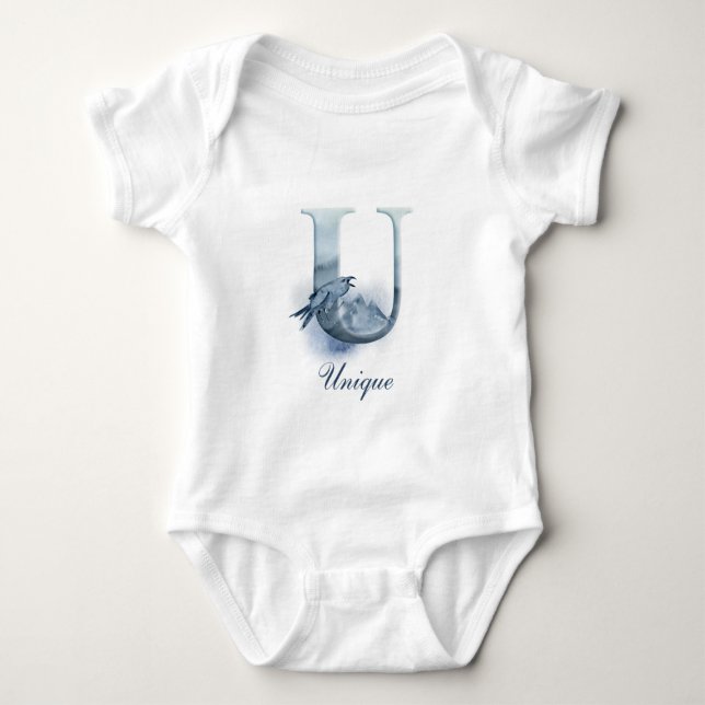 Personalised Custom Name Monogram | Bodysuit (Front)
