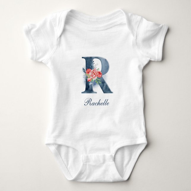 Personalised Custom Name Monogram | Bodysuit (Front)