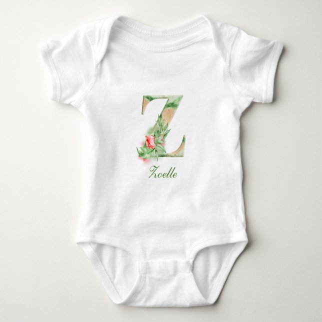 Personalised Custom Name Monogram | Bodysuit (Front)