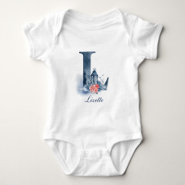Personalised Custom Name Monogram | Bodysuit (Front)