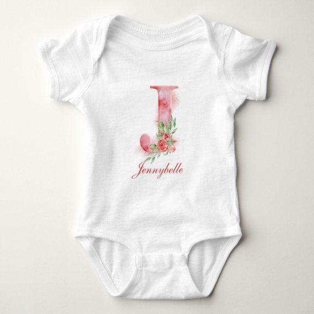 Personalised Custom Name Monogram | Bodysuit (Front)