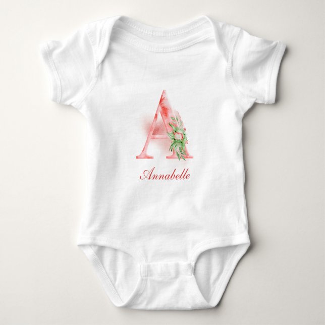 Personalised Custom Name Monogram | Bodysuit (Front)