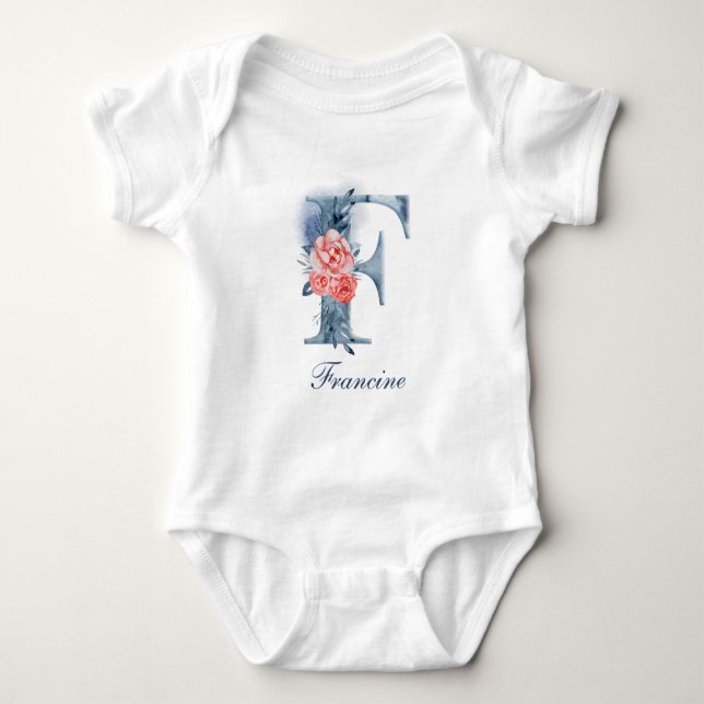 Personalised Custom Name Monogram | Bodysuit (Front)