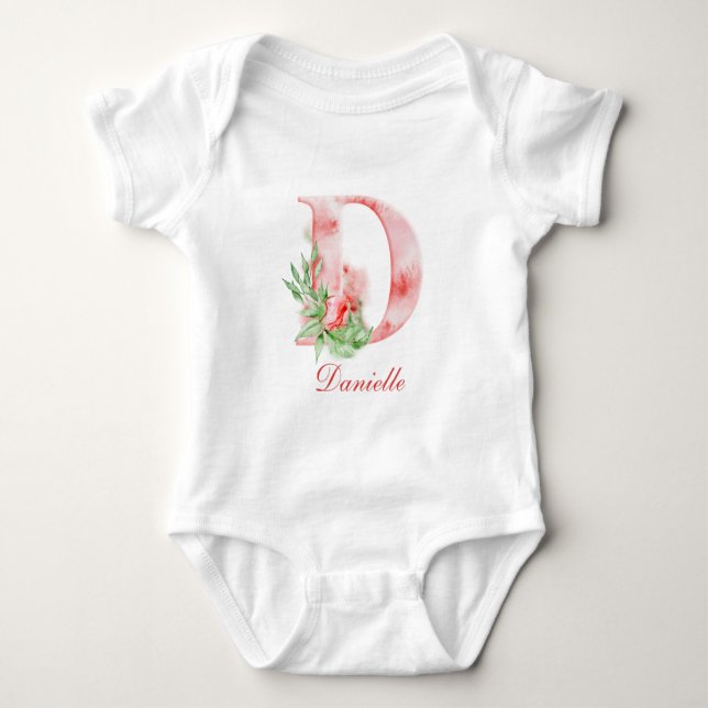 Personalised Custom Name Monogram | Bodysuit (Front)