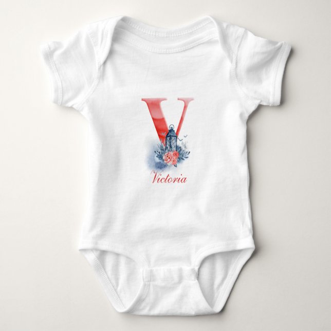 Personalised Custom Name Monogram | Bodysuit (Front)