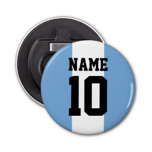 Personalised custom name & number Argentina Flag Bottle Opener