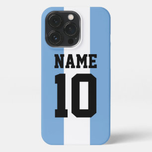 Personalised custom name & number Argentina Flag iPhone 13 Pro Case