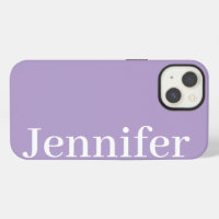 Personalised Custom Name Simple Elegant Lavender