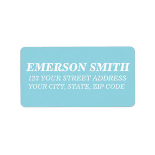 Personalised Custom Name Simple Modern Address Label