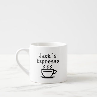 Personalised custom name small espresso cup mug