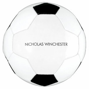 Personalised custom name sports team minimalist football