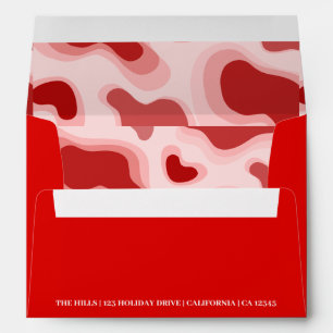 Personalised Custom Name Stylish Merry Christmas Envelope