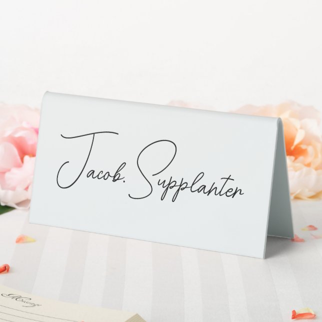 Personalised Custom Name Table Tent Guest Marker (In SItu (Wedding))